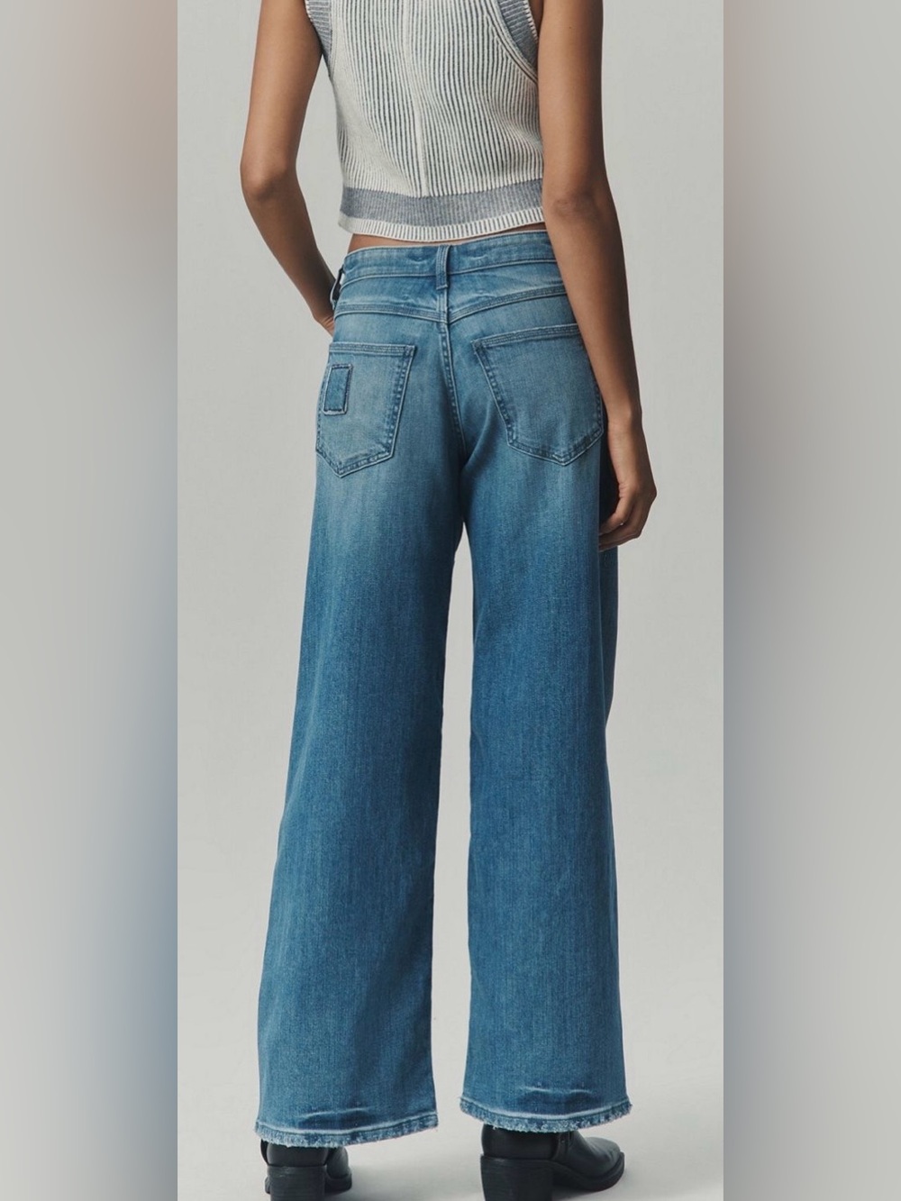 Pilcro Straight-Leg Women’s Jeans — Medium Blue Wash - Picture 2 of 9